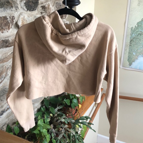 Urban Outfitters Cropped Sweatshirt- Tan - Picture 4 of 4